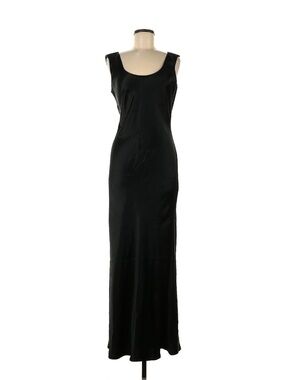 Theory Black Scoop Neck Maxi Dress